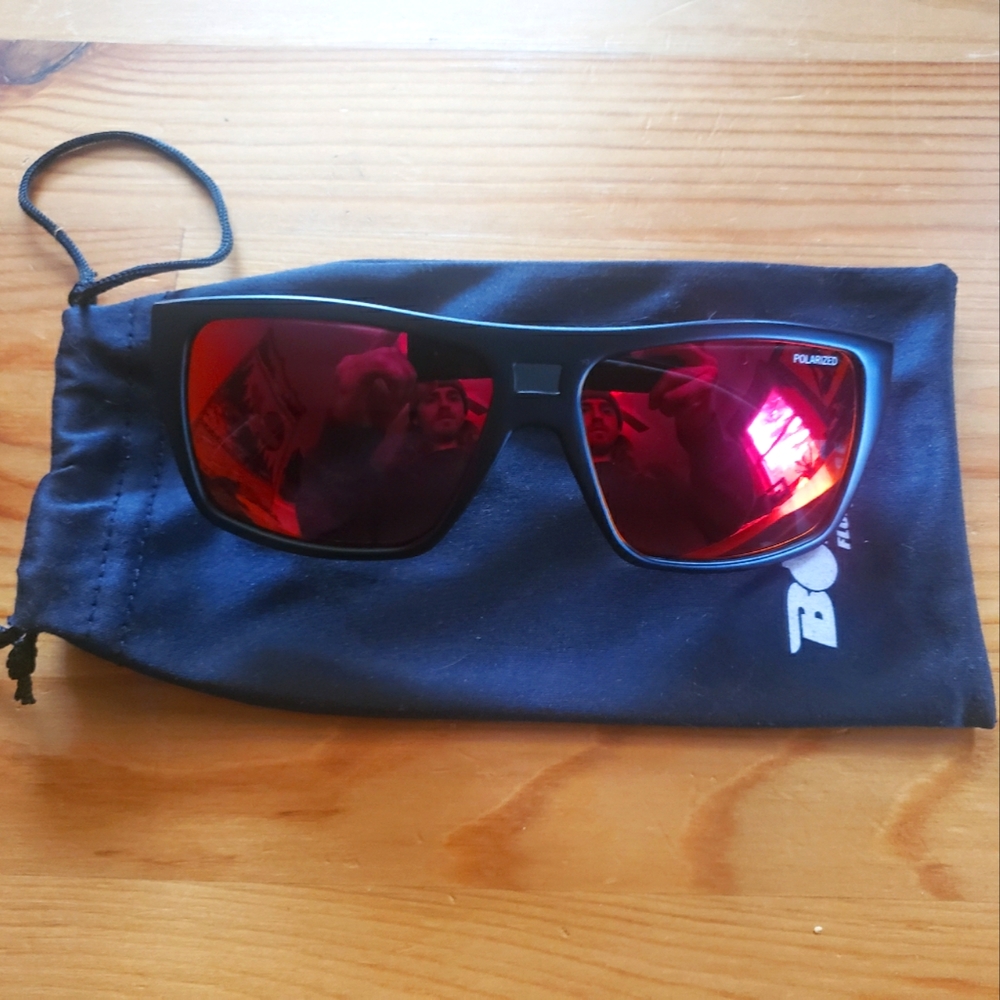 Bomber Eyewear- Irie Red Polarized Lens